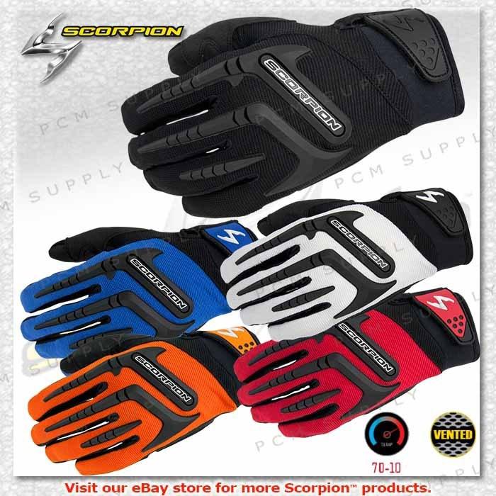 Scorpion skrub men motorcycle street glove fully vented lightweight construction