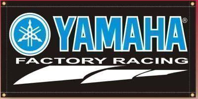 Yamaha factory racing banner flag display sign huge 4x2