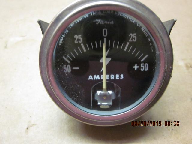Faria 50 amp gauge circa 70's fits?