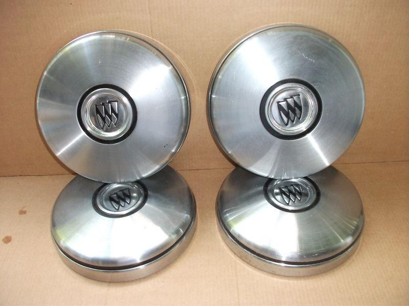 Buick dog dish hubcaps  set of four oem rat hot rod
