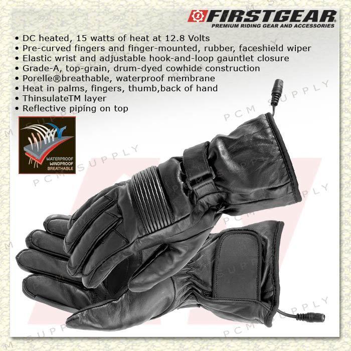 Firstgear warm & safe heated rider gloves 2xl