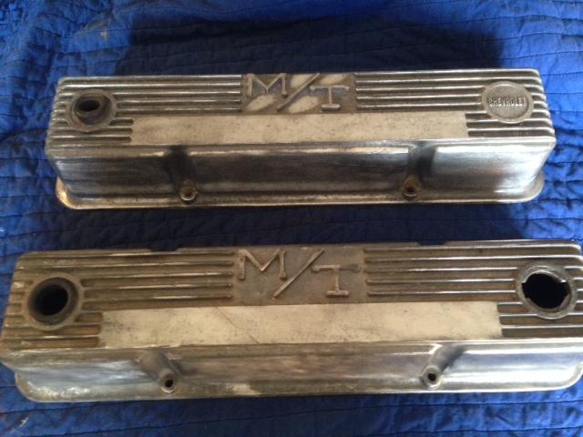 M/t  valve covers mickey thompson chevrolet chevy small block 