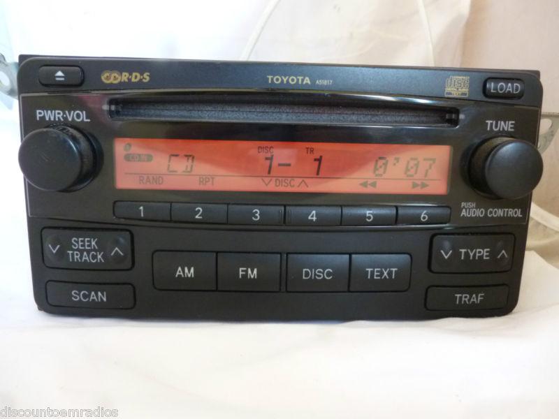 04-08 toyota matrix radio 6 disc cd player a51817 86120-02410  * fb