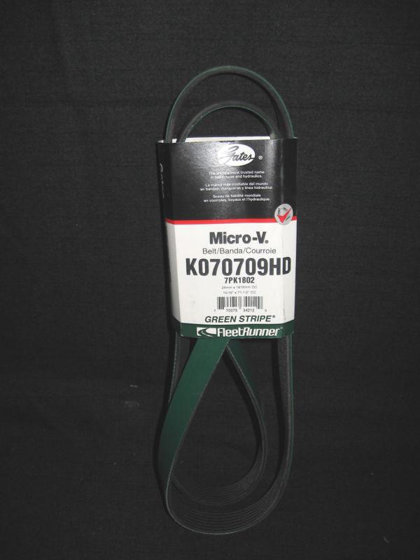 New gates micro-v green stripe serpentine belt k070709  kodiac topkick 2003