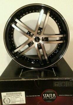  status 20 inch alloy rims, 20x10 rear and 20x8.5 front (set of 4)