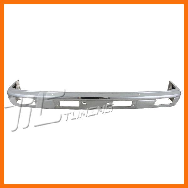 1987 1988 toyota pickup front bumper face bar base 1pc type rwd chrome steel