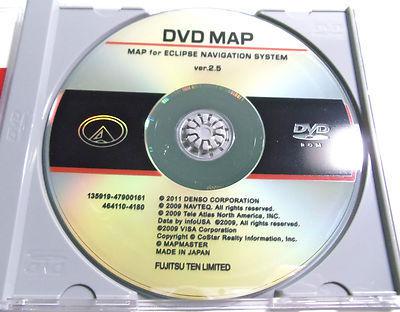 Eclipse 2.5 navigation disc  avn2425 avn5435 avn5500 avn6600 a20d avn30d dvd cd