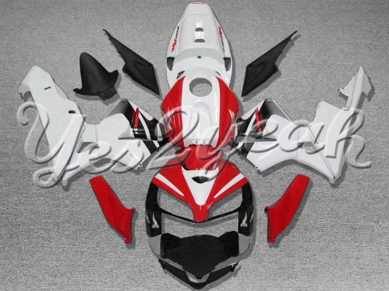 Injection molded fit 2005 2006 cbr600rr 05 06 red white black fairing zn823
