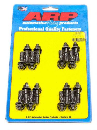 Arp header stud 1.670 in hex nuts black oxide universal 16 pc p/n 100-1401