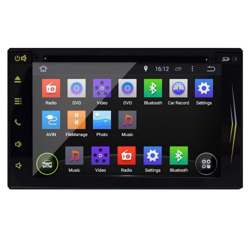 Pure android 4.4 os car dvd player gps wifi 3g radio ipod 1080p hd capacitive