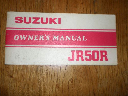 Suzuki motorcycle owners manual jr50r