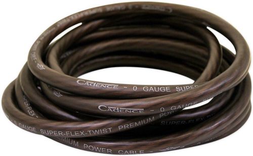 Cadence 0g100-black 0 awg gauge 4 feet amp ground wire car audio cable