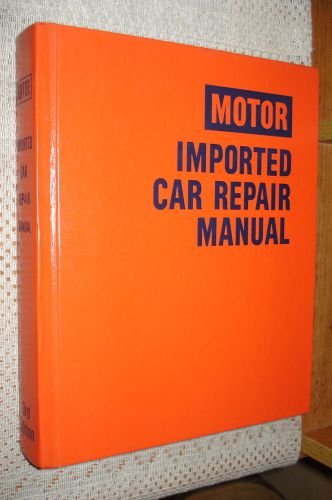 1972-1978 import service manual shop book bmw porsche vw mercedes mazda datsun