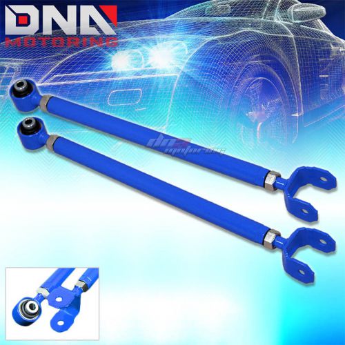 Light weight steel adjustable blue rear lower control arm camber kit bmw e46