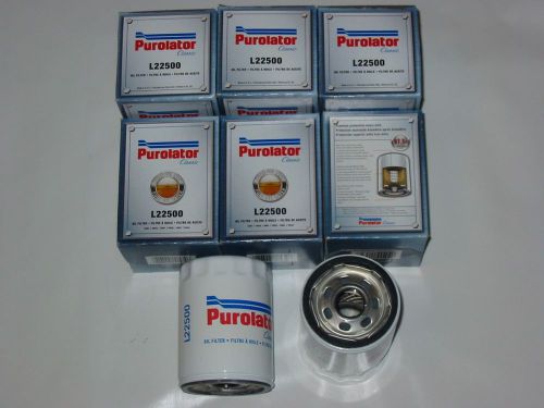New lot of 6 nip purolator classic engine oil filter l22500