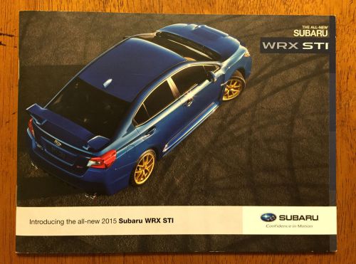 2015 subaru wrx sti sales brochure catalog