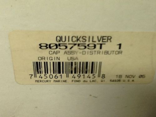 Mercruiser quicksilver new 805759t 1 distributor cap