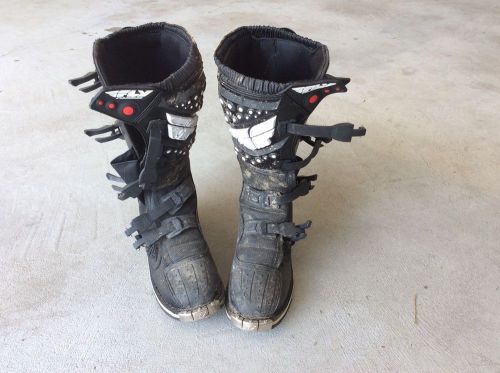 Fly racing dirt bike boots. adult male size 10