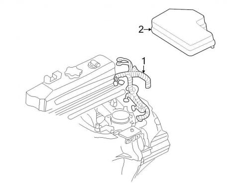 Chrysler oem dodge engine wiring harness 56051077aa image 1