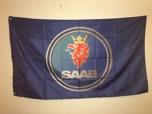Saab griffin logo car racing dealership flag banner
