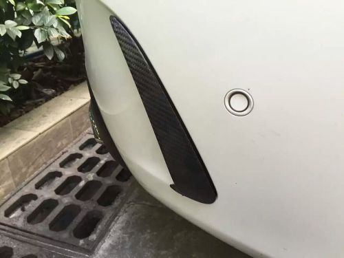 A++ rear bumper fender vent sticker cover for mercedes benz w205 carbon fiber