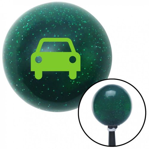 Green car green metal flake shift knob with 16mm x 1.5 insertstandard premium