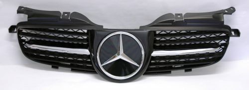 Mercedes slk 98-04 r170 &#034;r171 style&#034; front black &amp; chrome hood sport grill w170