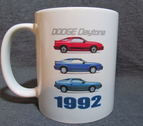 1992 dodge daytona models coffee cup, mug - cool american classic - sharp - new!