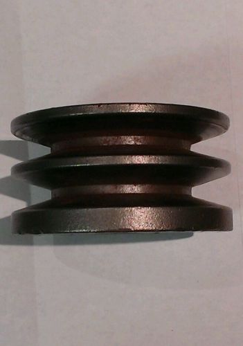 2 groove pulley for delco, ford, denso 13mm belts 85mm od 22mm bore 4mm key