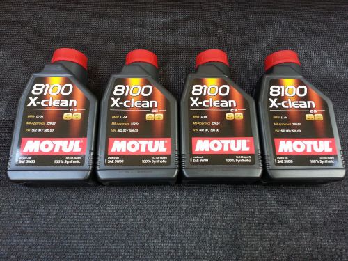 Uc143 102785 motul x-clean 5w30 (4 pack/4 liter) 100% synthetic euro iv &amp; v