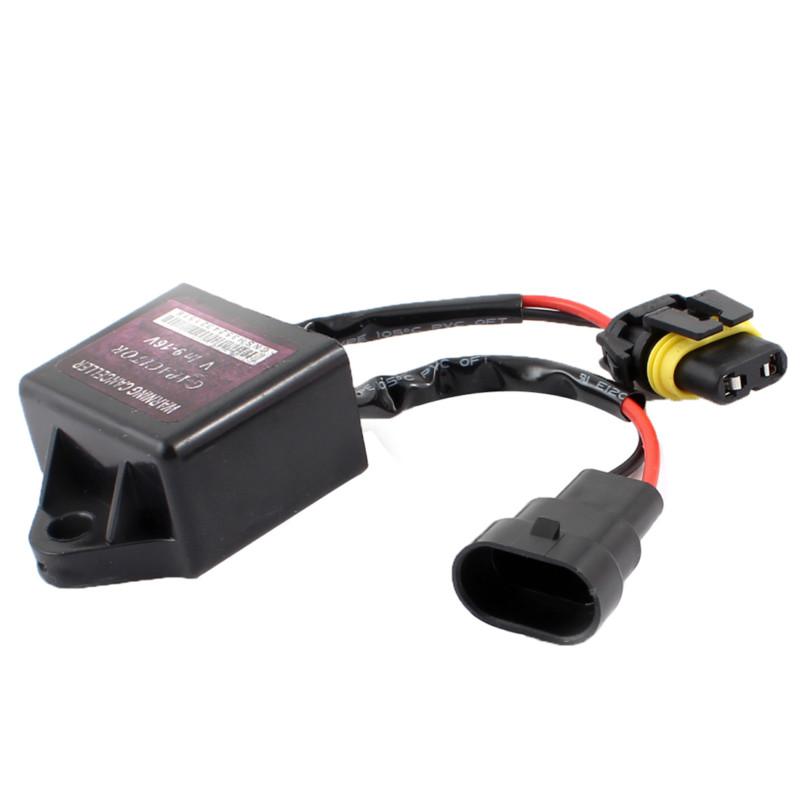 Black warning error decoder canceller capacitor harness 9-16v for hid kit
