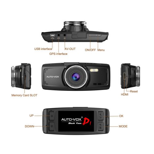 2.7&#034; full hd 1080p car dash dvr camera vehicle video recorder cam night vision