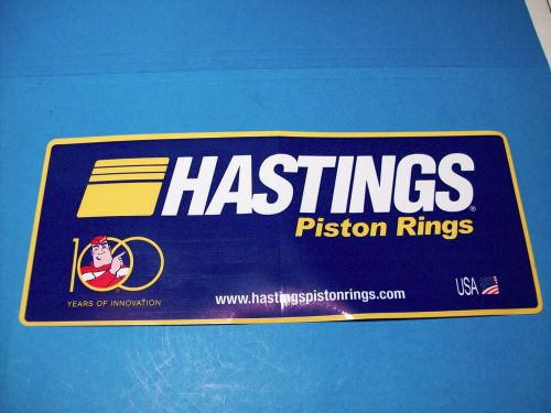 Hastings piston rings 100th years of innovation  decal  (new)