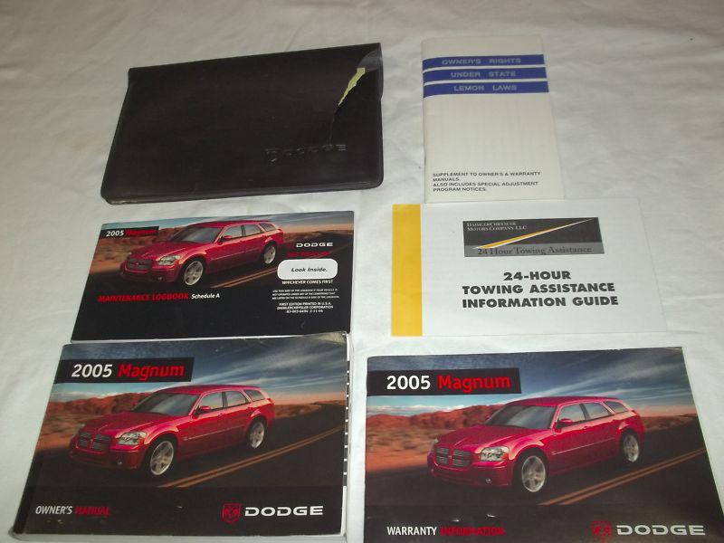 2005 dodge magnum owner manual 6/pc.set & black dodge factory case.free s/h