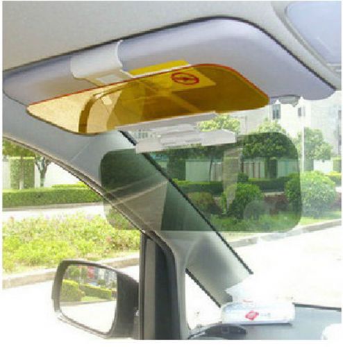 2in1 car vehicle anti-glare anti-dazzle glass mirror sun visors shade sunshade