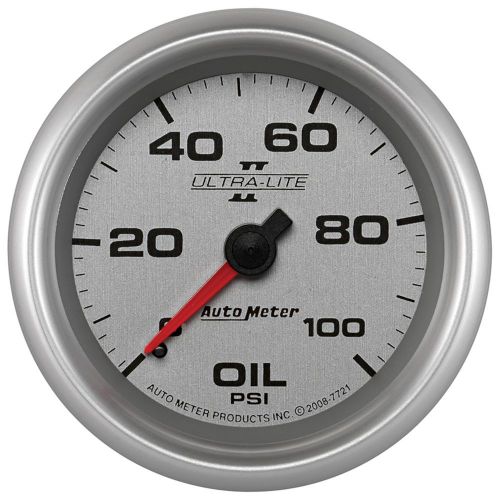 Auto meter 7721 ultra-lite ii; mechanical oil pressure gauge
