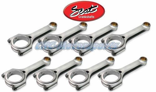 2-350-6125-2100-qls sb chevy ultra q-lite scat stroker h-beam connecting rods