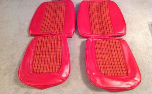 Mustang ii red scottish plaid seat covers brand new!!!