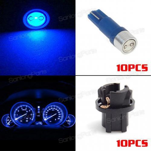 10x t5 74 led high power blue instrument cluster lights bulbs for chevy gmc
