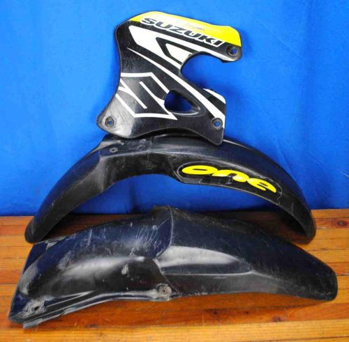 N-style suzuki one dirt bike plastics front &amp; rear fender farings