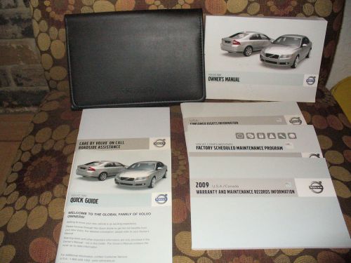 2009 09 volvo s80 owners manual with case 9