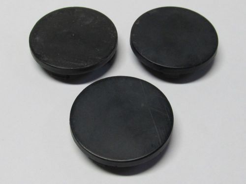 Porsche 914 black plastic center caps for steel wheels *** set of 3 ***