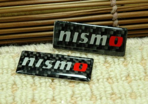 3d nismo logo nissan sporting car emblems decals small type 2 x 5cm. 2 pcs.