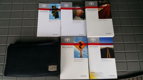 2010 toyota 4-runner owners manual plus nav and others with binder - mint