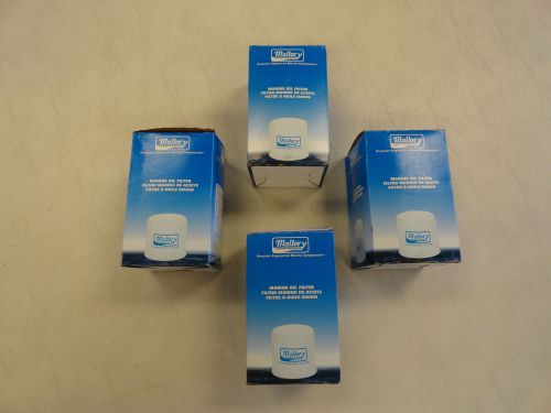 Mallory v6 gm oil filters ( qty 4 ) 9-57803 marine boat