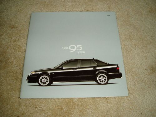 2001 saab 9-5 sedan se aero sales brochure dealer literature