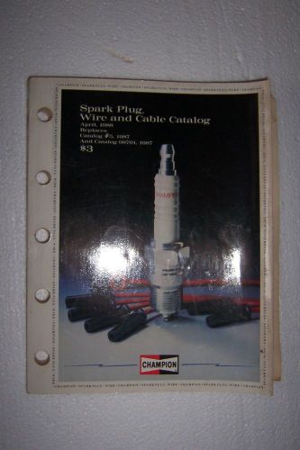 Champion spark plug application catalog 1987