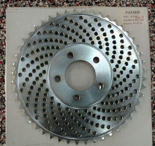 Motorcycle 48 tooth hub mount drilled rear sprocket