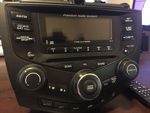 Honda accord oem premium audio system 6 disc changer xm radio