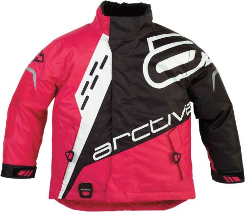 Arctiva comp s6 youth insulated snowmobile jacket magenta/black